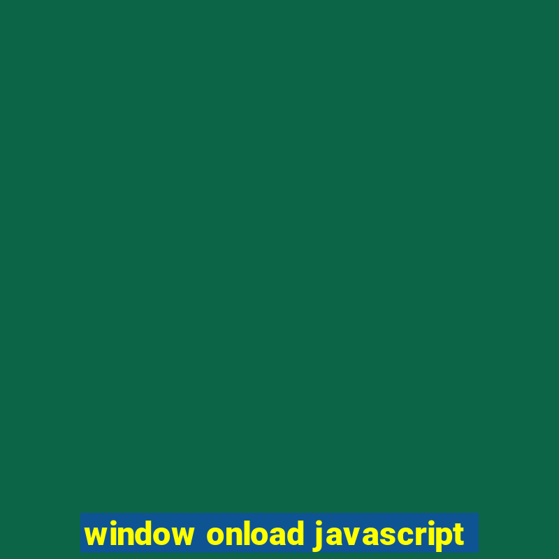 window onload javascript