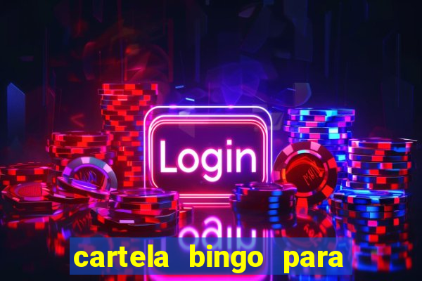 cartela bingo para cha de cozinha imprimir gratis