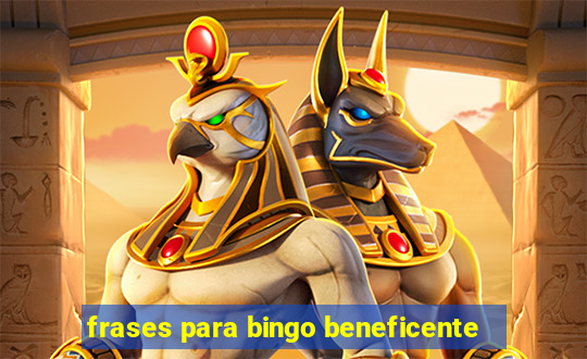 frases para bingo beneficente