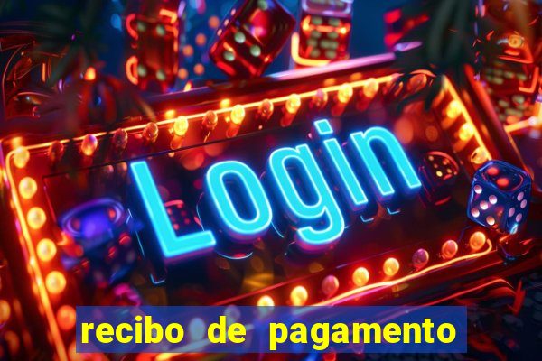 recibo de pagamento word editável