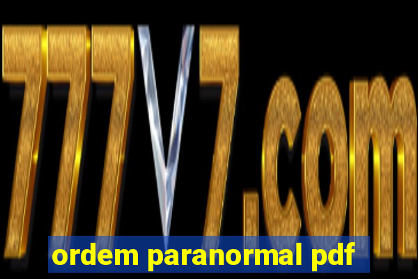 ordem paranormal pdf