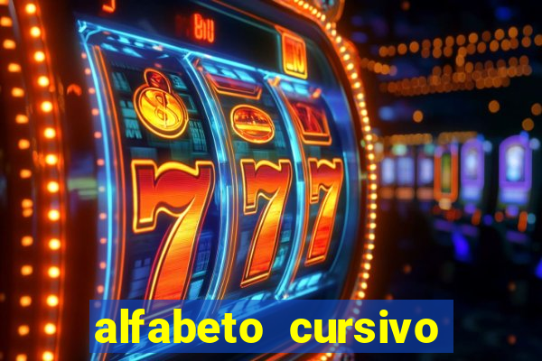 alfabeto cursivo para treinar caligrafia