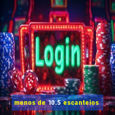 menos de 10.5 escanteios