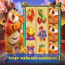 bingo materiais escolares