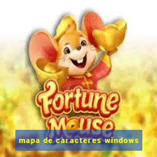 mapa de caracteres windows