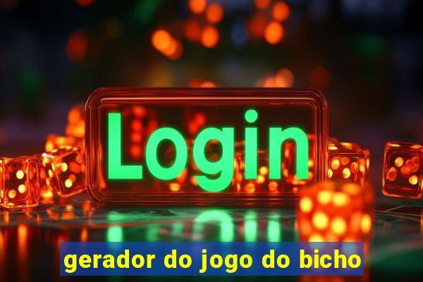 gerador do jogo do bicho