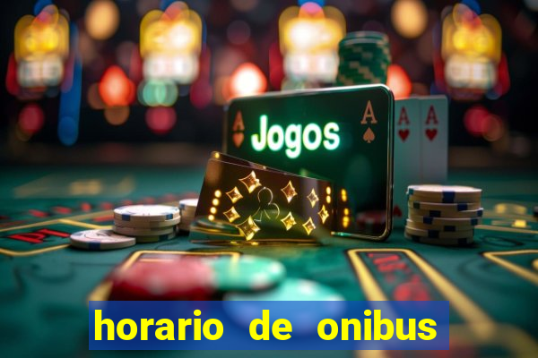 horario de onibus santos dumont x juiz de fora