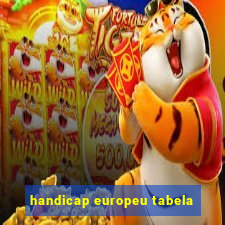 handicap europeu tabela