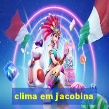 clima em jacobina