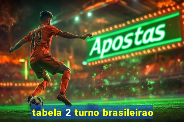 tabela 2 turno brasileirao