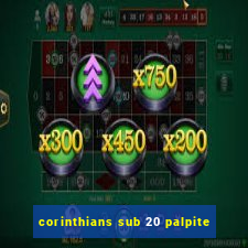 corinthians sub 20 palpite