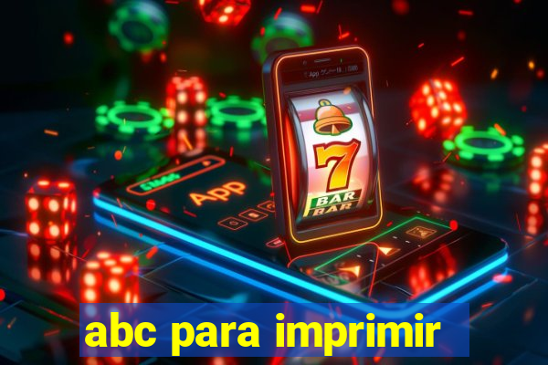 abc para imprimir