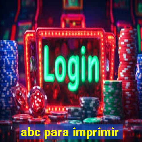 abc para imprimir