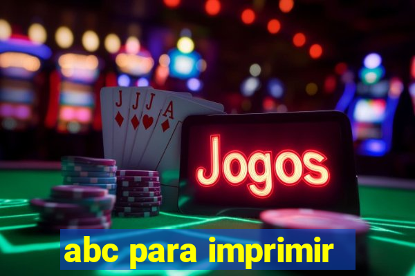 abc para imprimir