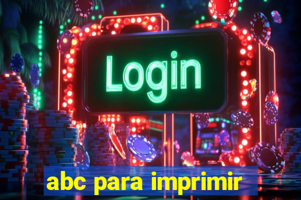 abc para imprimir