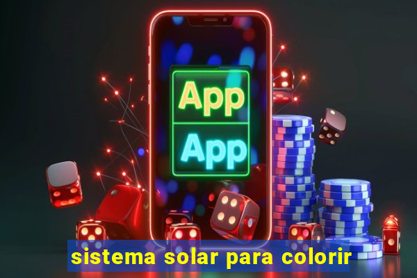 sistema solar para colorir