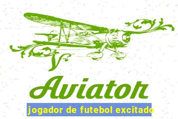 jogador de futebol excitado