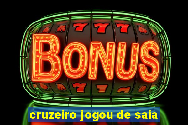 cruzeiro jogou de saia