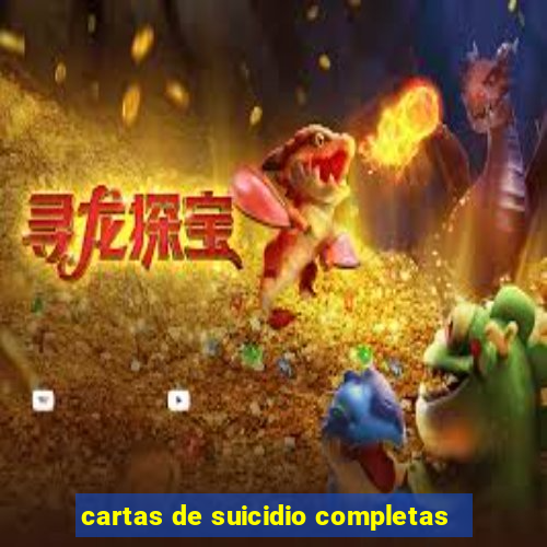 cartas de suicidio completas