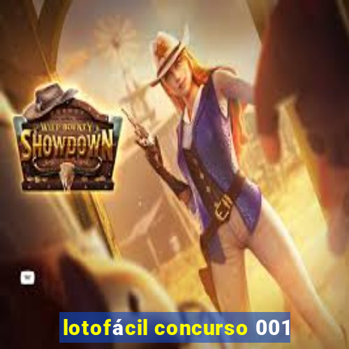 lotofácil concurso 001