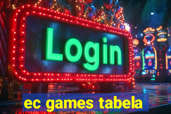 ec games tabela