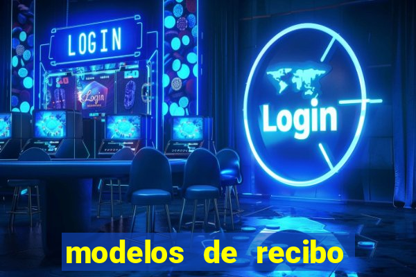 modelos de recibo de pagamento word