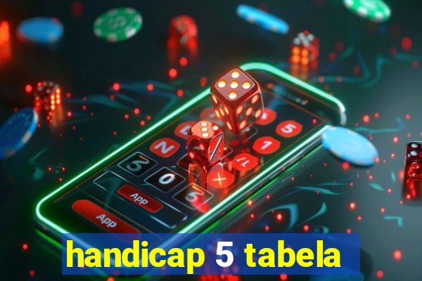 handicap 5 tabela