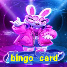 bingo card generator with pictures