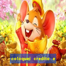 coloquei credito e nao caiu vivo