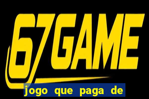 jogo que paga de verdade no pix