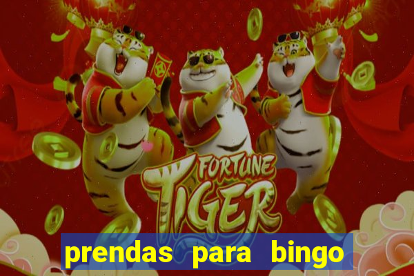 prendas para bingo de natal