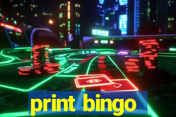 print bingo