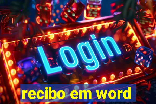 recibo em word