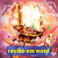 recibo em word