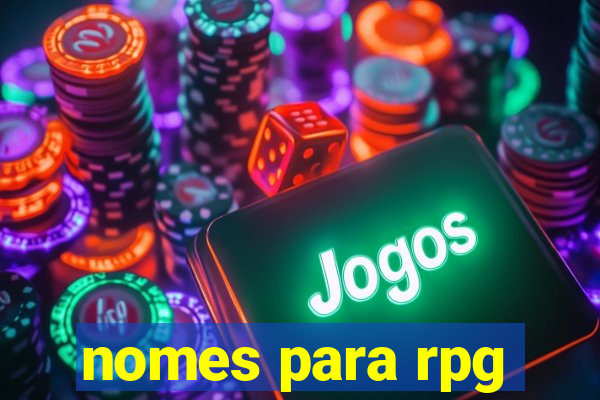 nomes para rpg