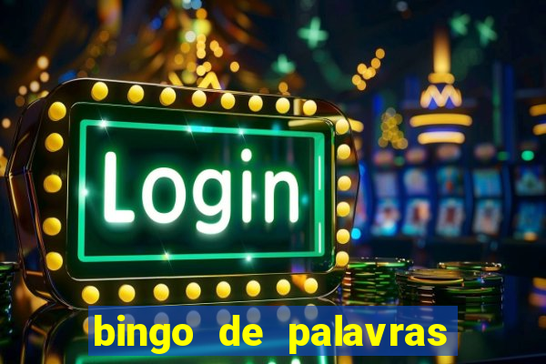 bingo de palavras de natal