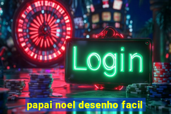 papai noel desenho facil