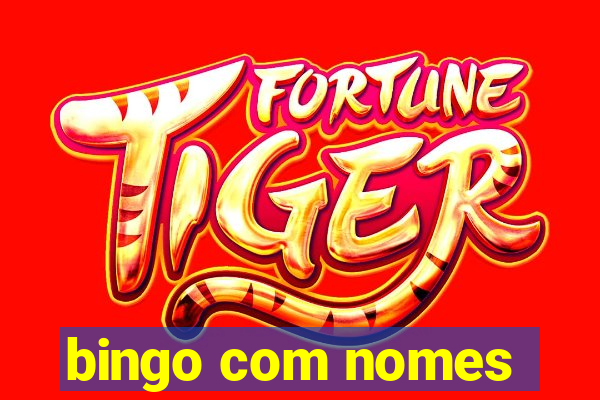 bingo com nomes