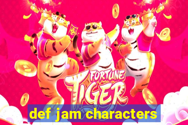 def jam characters