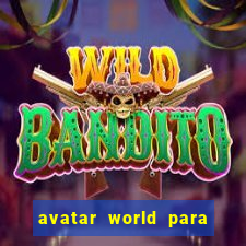 avatar world para imprimir e colorir