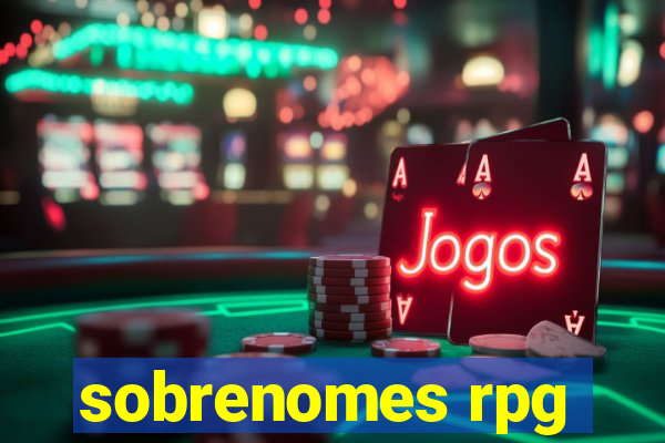 sobrenomes rpg