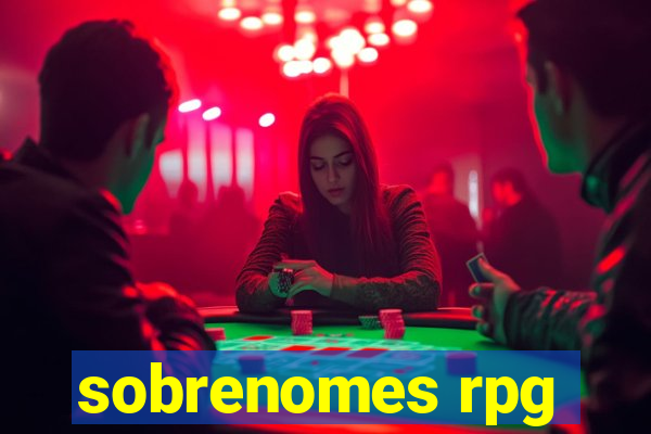 sobrenomes rpg