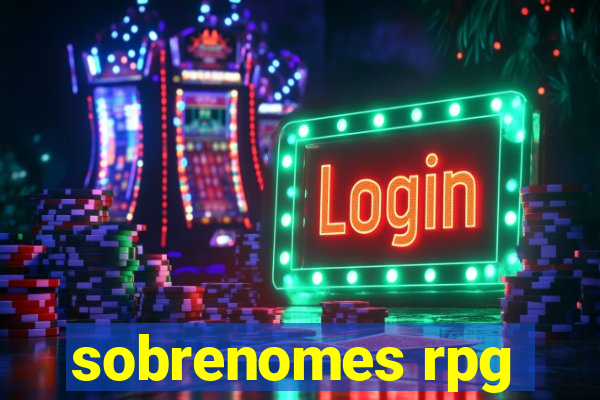 sobrenomes rpg