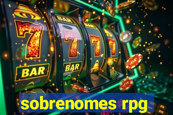 sobrenomes rpg