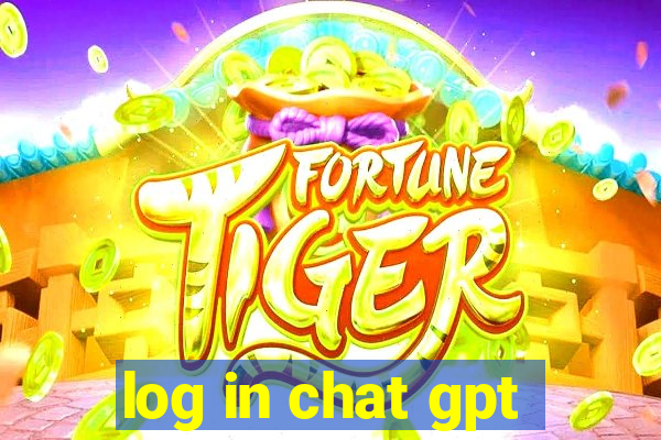 log in chat gpt