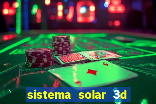 sistema solar 3d em movimento