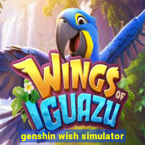 genshin wish simulator