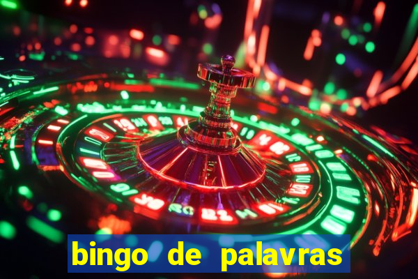 bingo de palavras cha de bebe