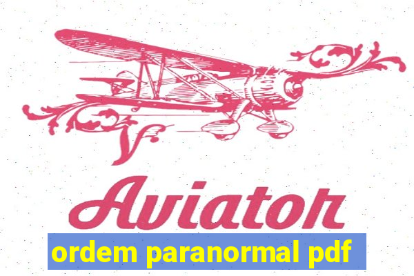 ordem paranormal pdf