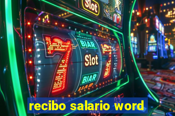 recibo salario word